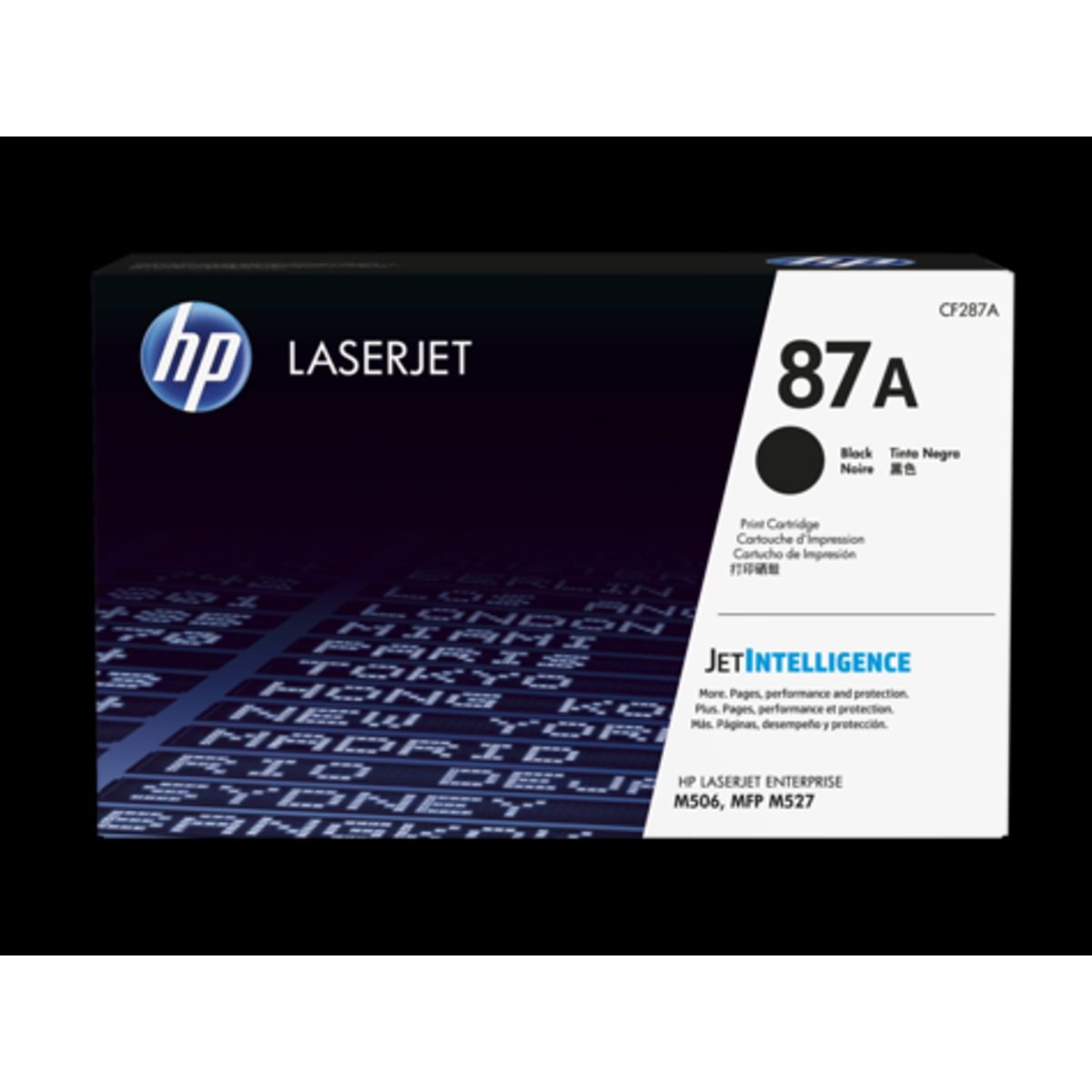 HP 87A Toner Cf287a Sort