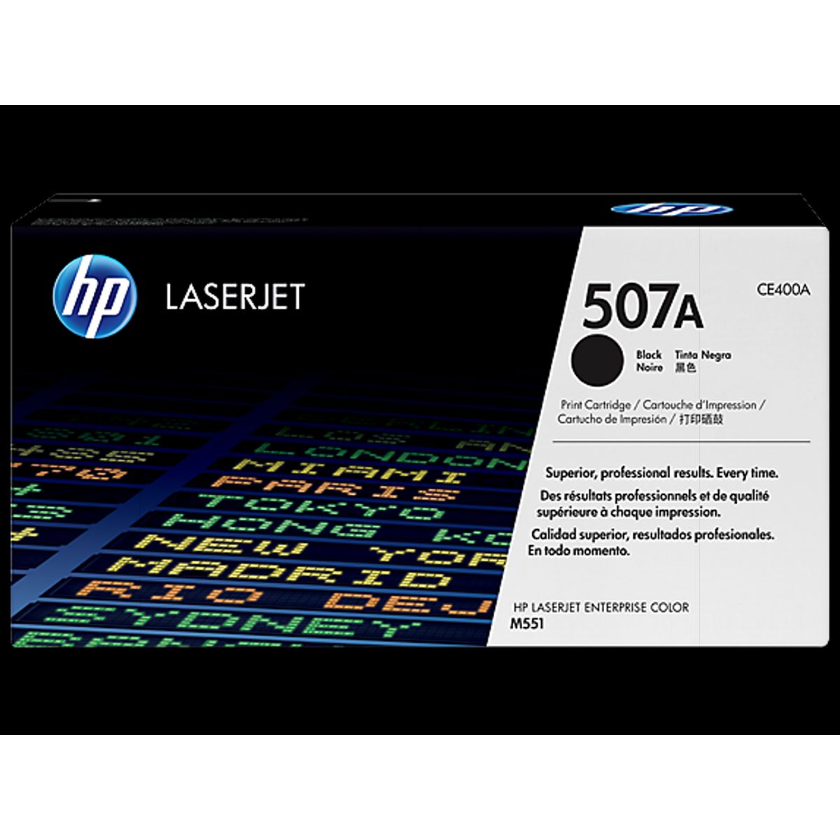 HP 507a Toner Ce400a Sort