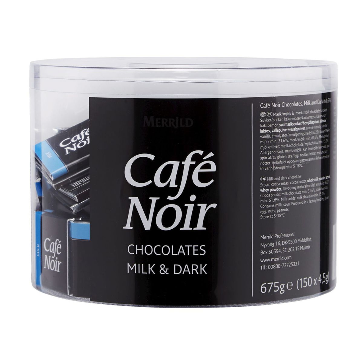 Chokolade Café Noir Milk/dark 2x150 stk. á 4,5gr.