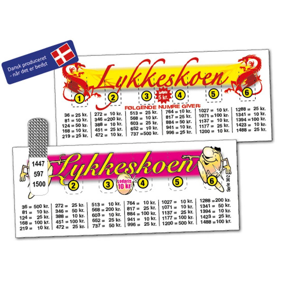 Lykkeskoen 10 kr. - 616 Lodder