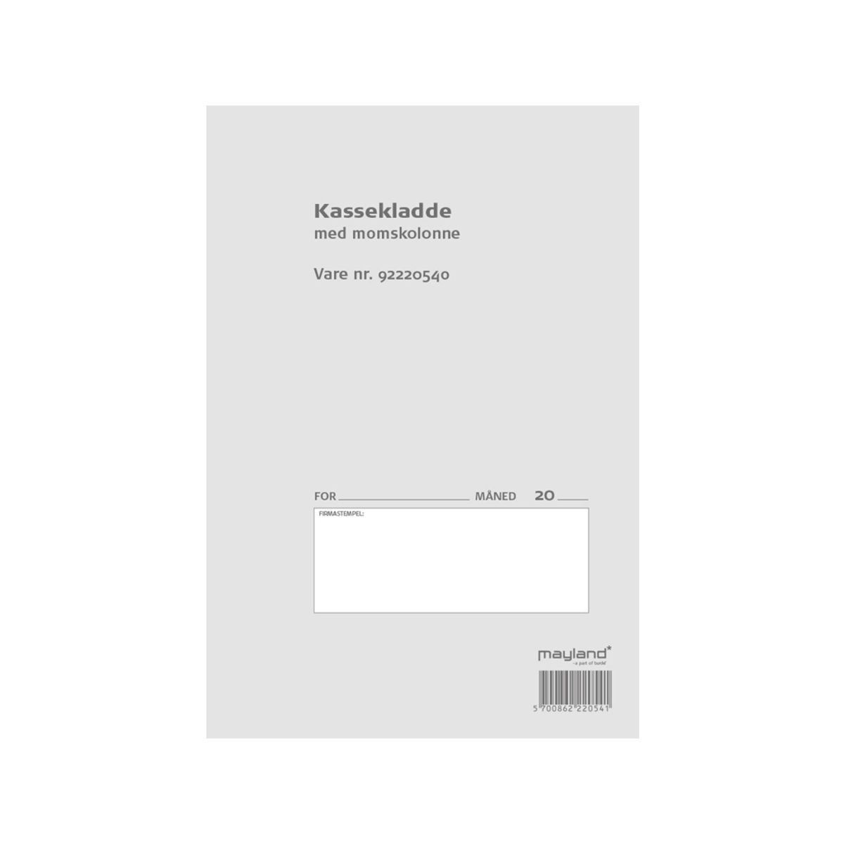 Kasseklade 92 2205 40