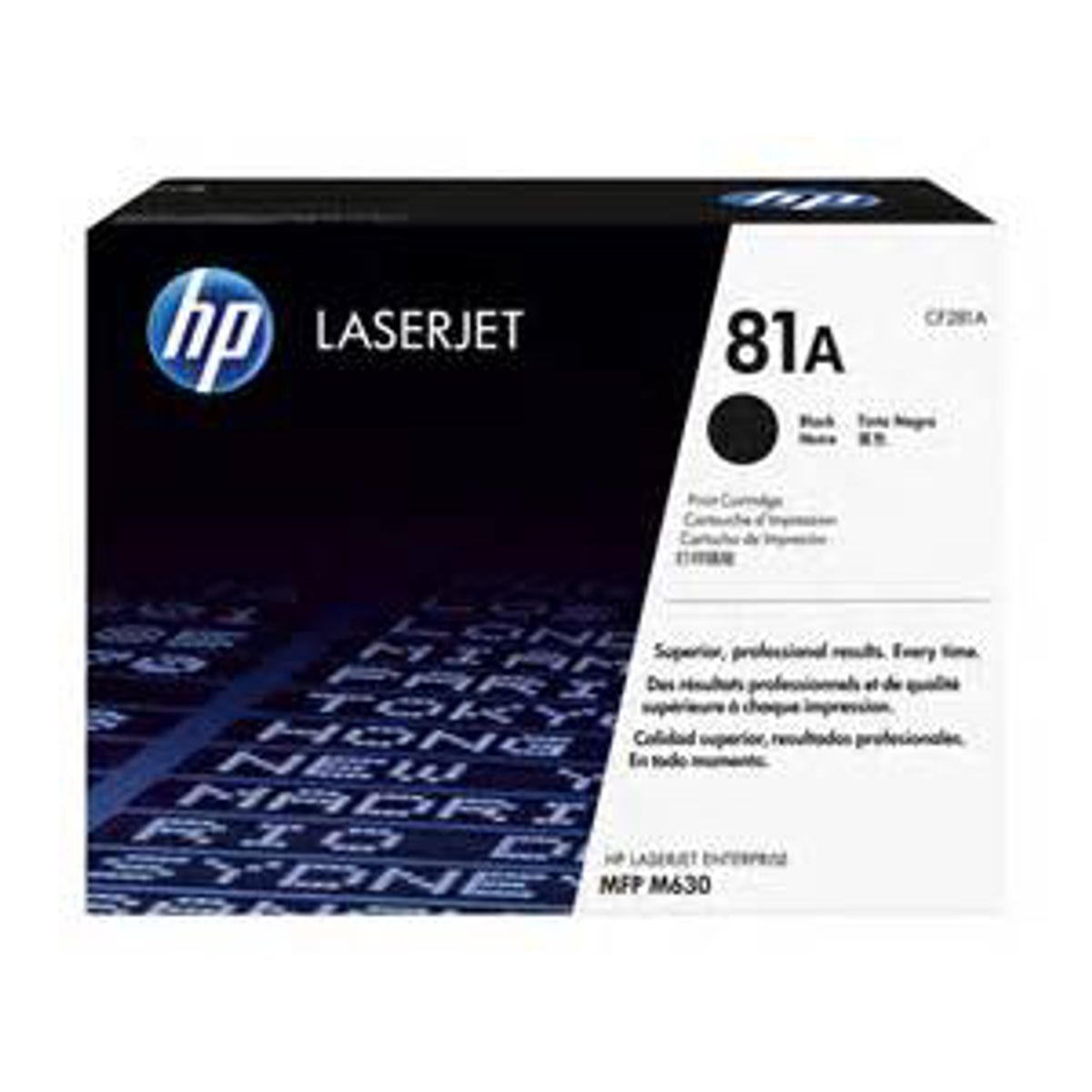 HP 81A Toner Cf281a Sort