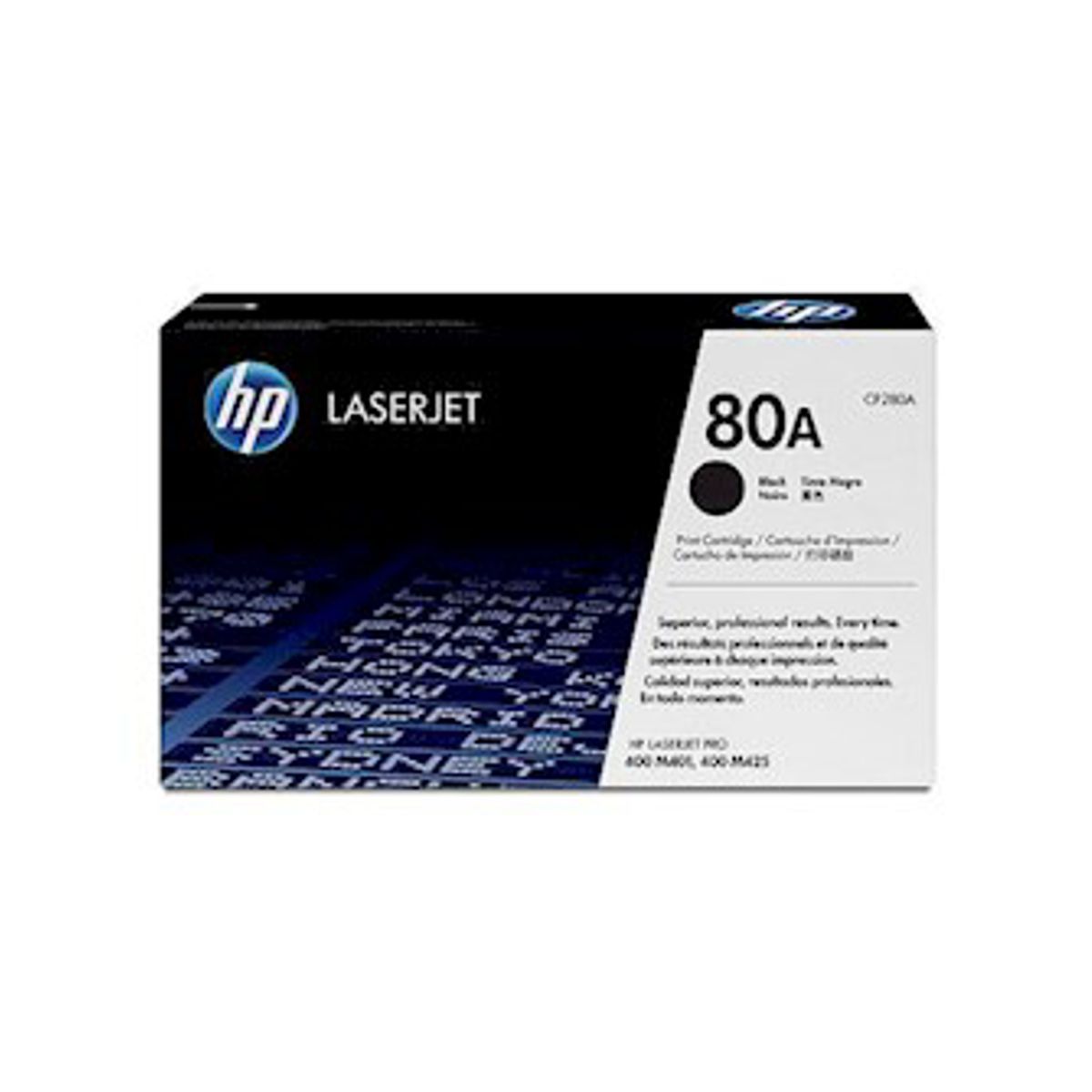 HP 80A Toner Cf280a Sort