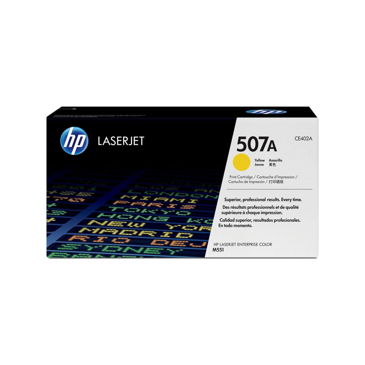 HP 507a Toner Ce402a gul