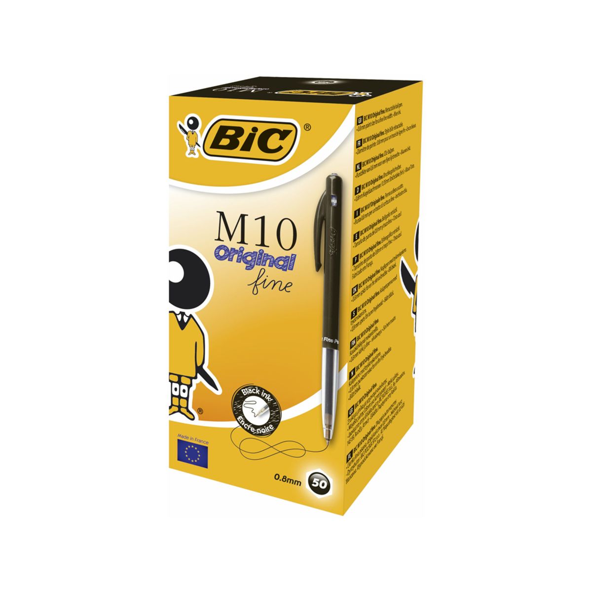 Kuglepen BIC Clic M10 F Sort