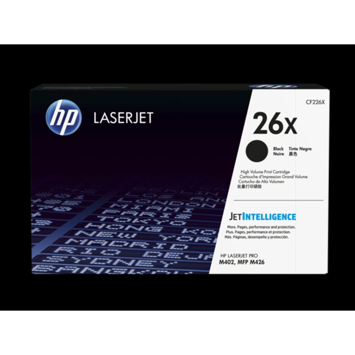 HP 26X Toner Cf226xd 2x Sort