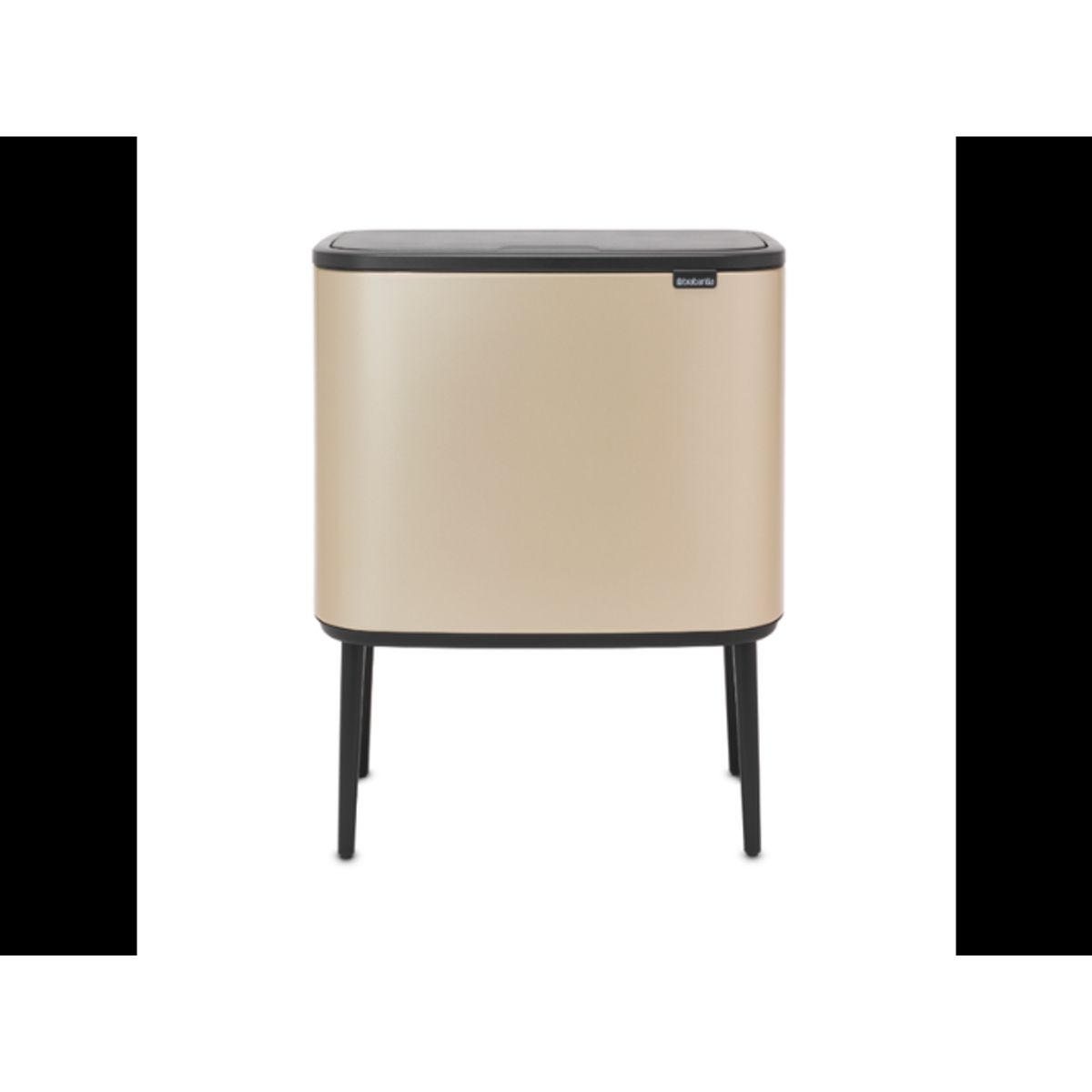 Brabantia Affaldsspand med låg | Bo Touch Bin | 11 + 23 Liter | Champagne