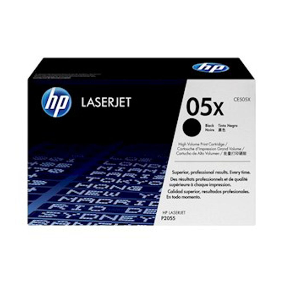 HP 05X Toner Ce505x Sort