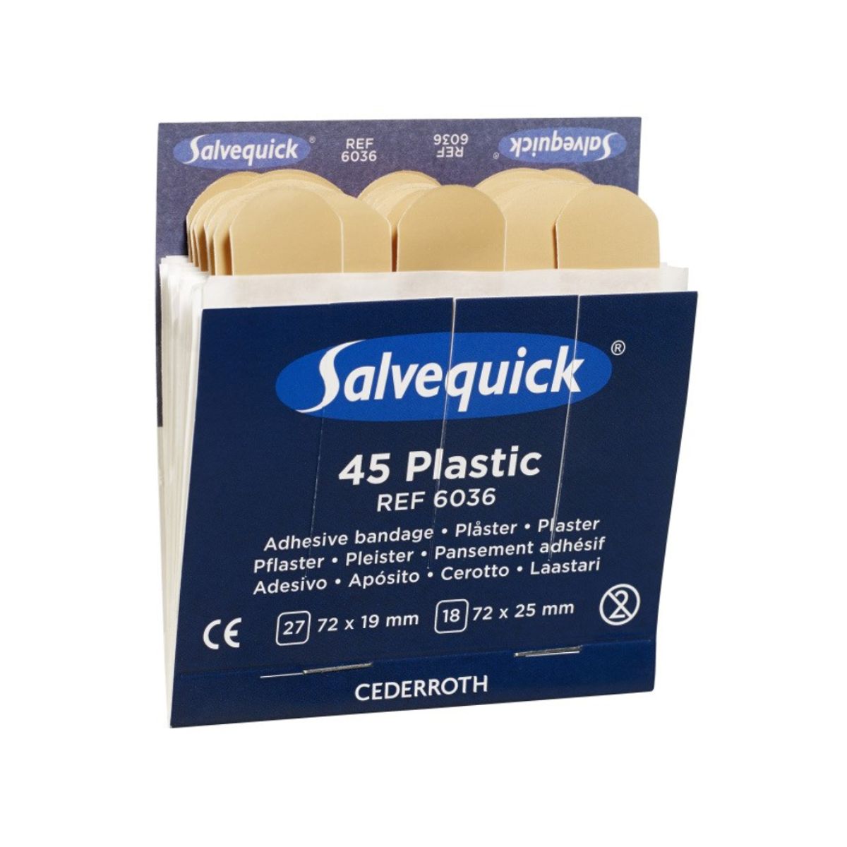 Plaster Plastic Refill Salvequick 45 stk