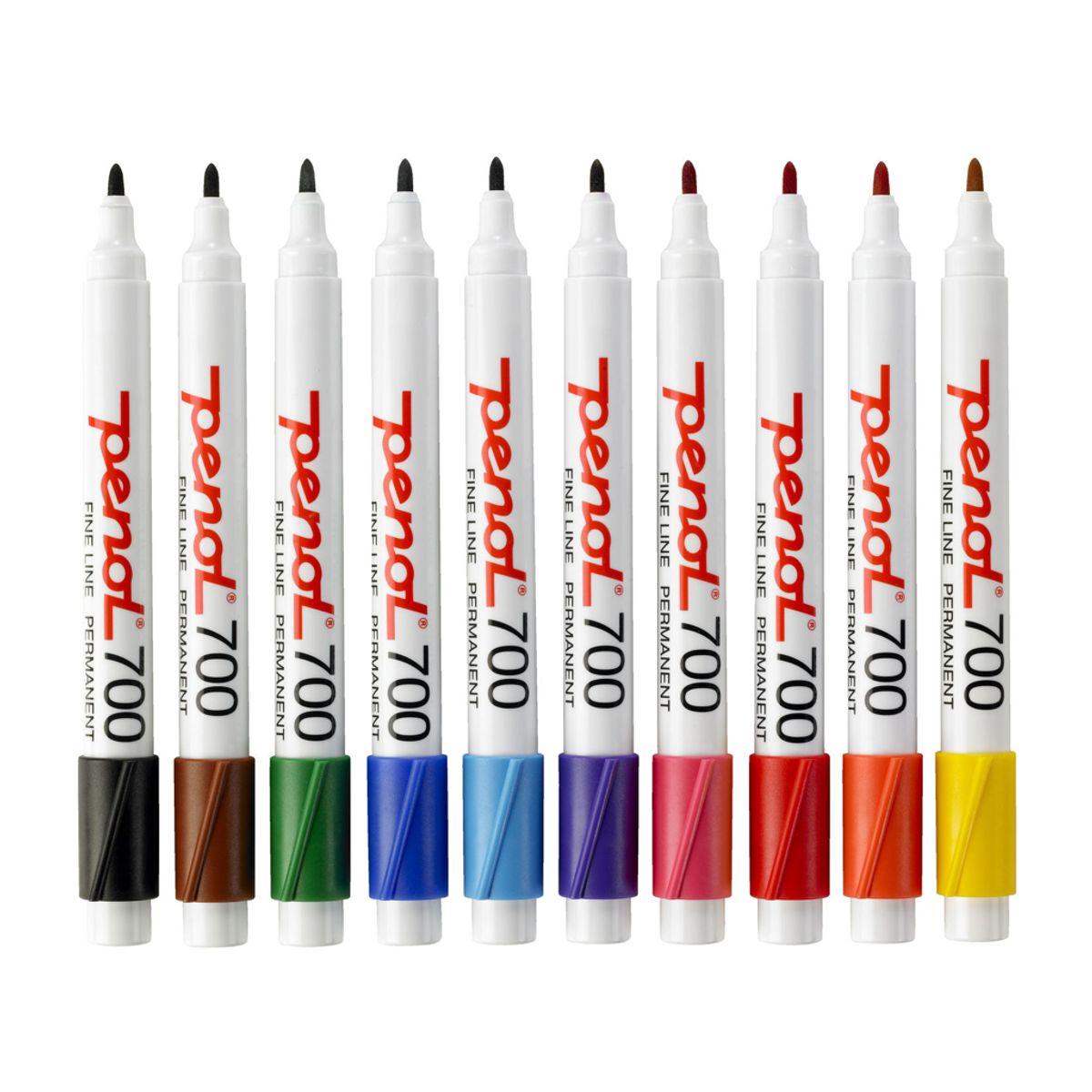 Marker Penol 700 ass. Farver 10 stk.