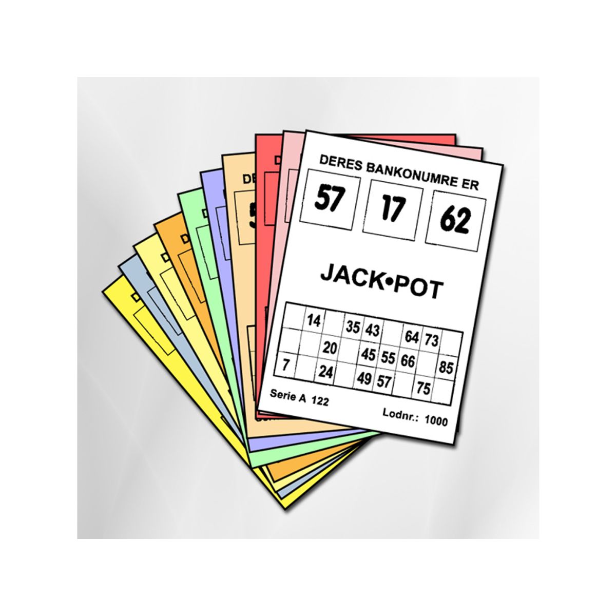 Jackpot/lykkebanko 1000 Lodder