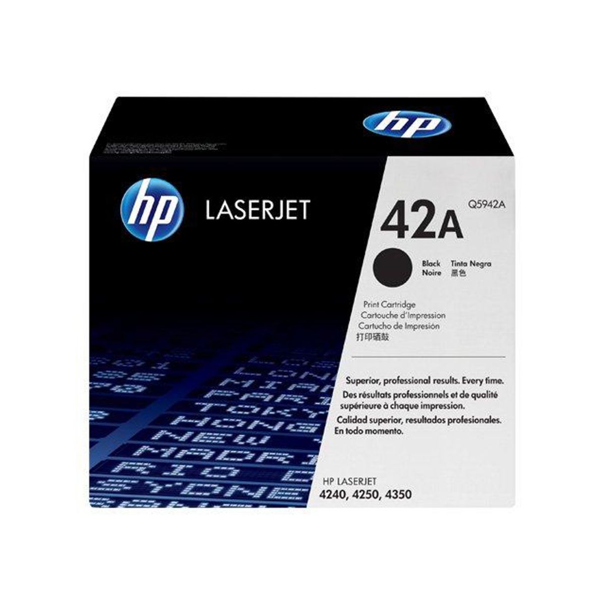 HP 42A Toner Q5942a Sort