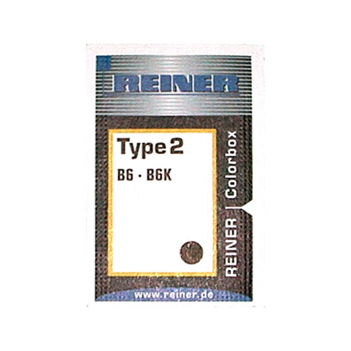 Stempelpude Reiner B6K Type 2 Sort