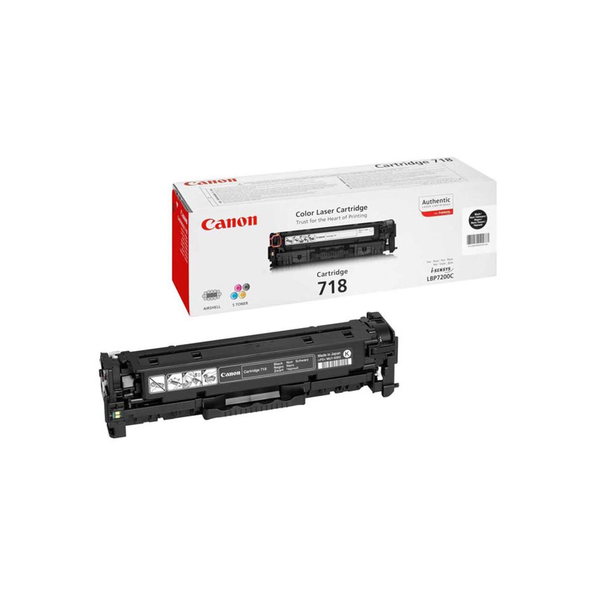 Canon Toner 718bk Sort