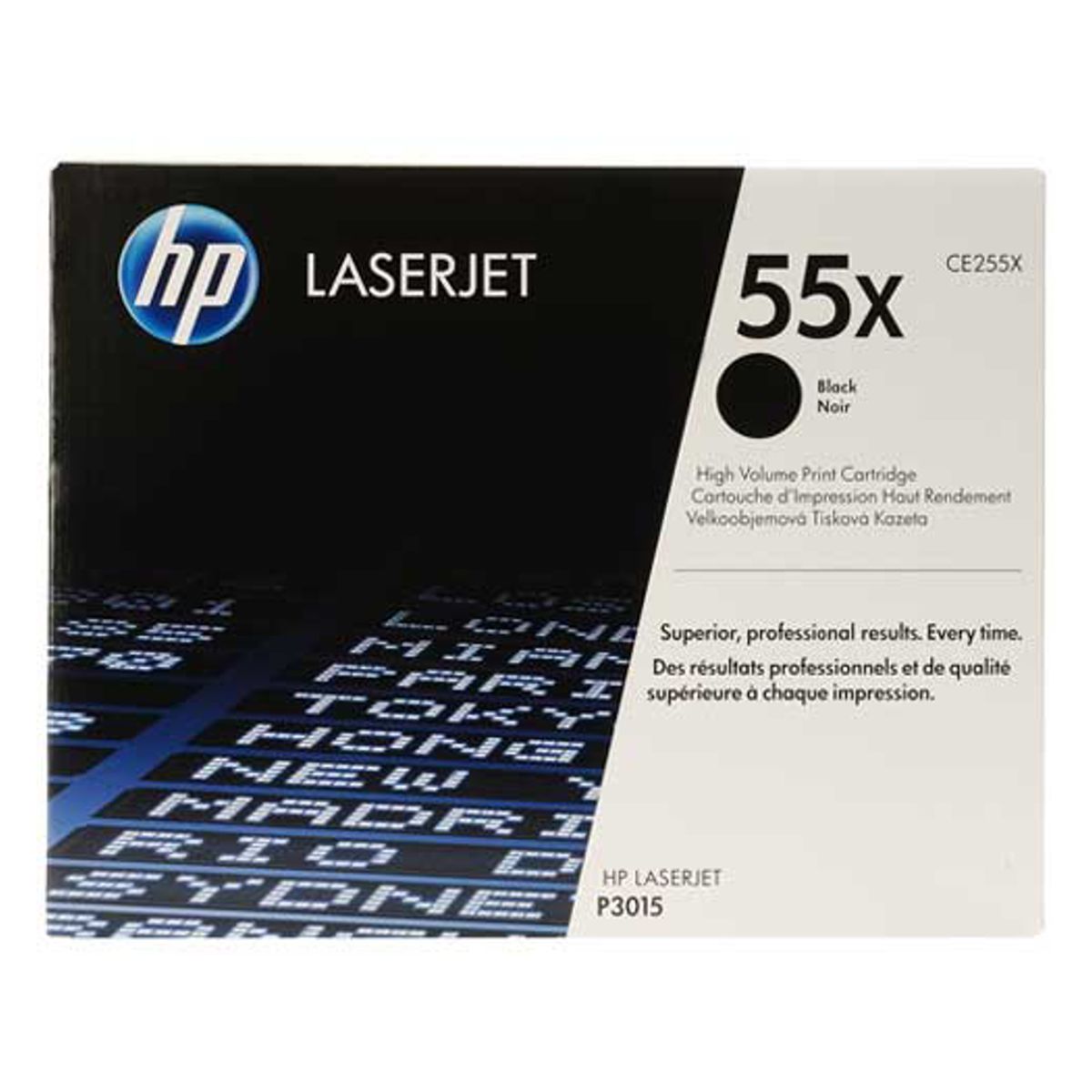 HP 55X Toner Ce255x Sort