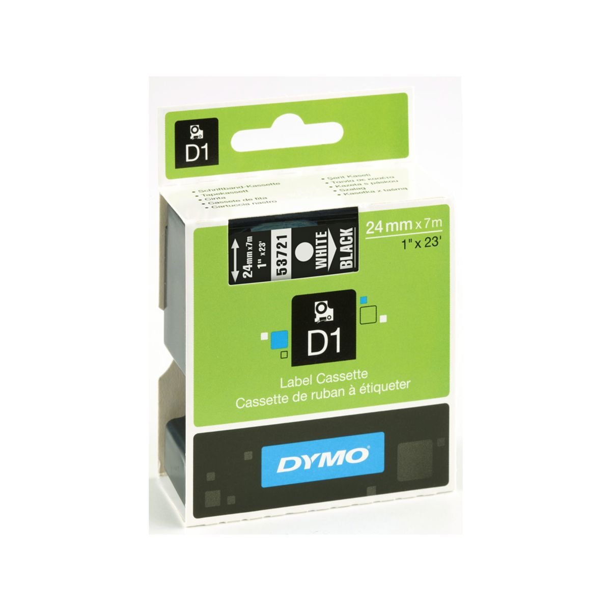 Dymo Tape 53721 24mm Hvid/sort