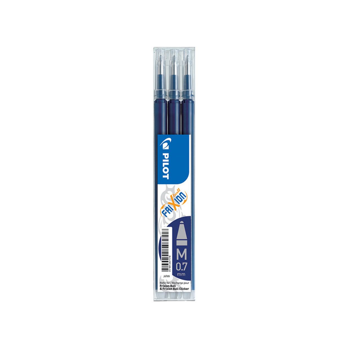 Refill Pilot Frixion Blåsort 0,7 mm 3-stk