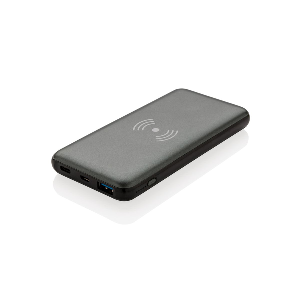 10.000 mAh "Fast Charging" 10W Trådløs Powerbank med PD, grå