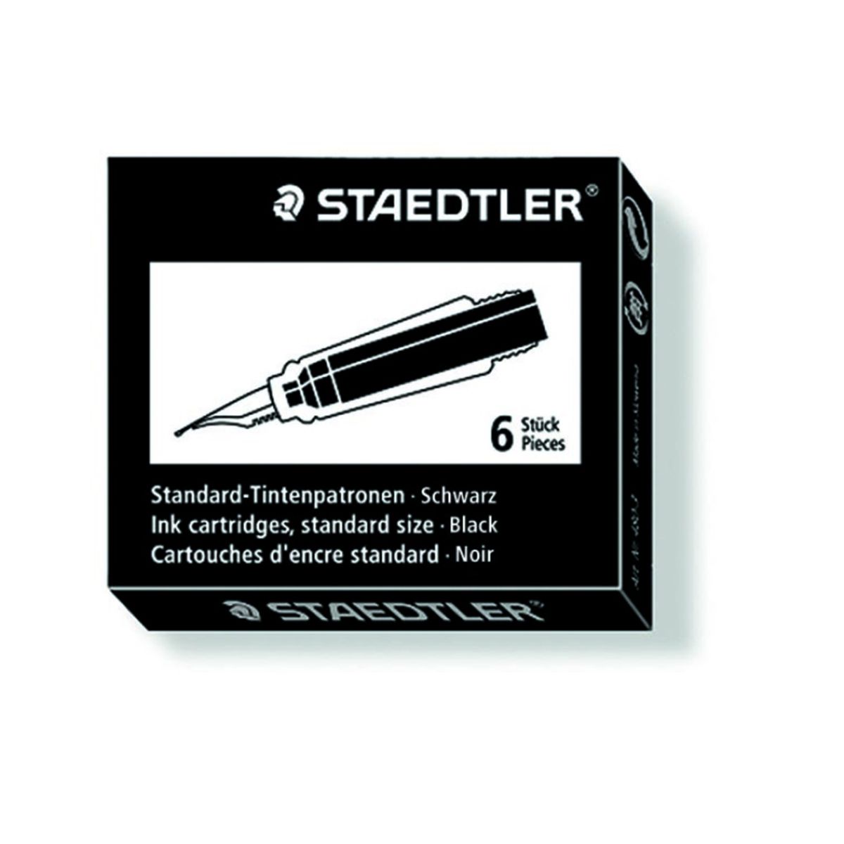 Refill til Fyldepen Staedtler Sort 6 stk