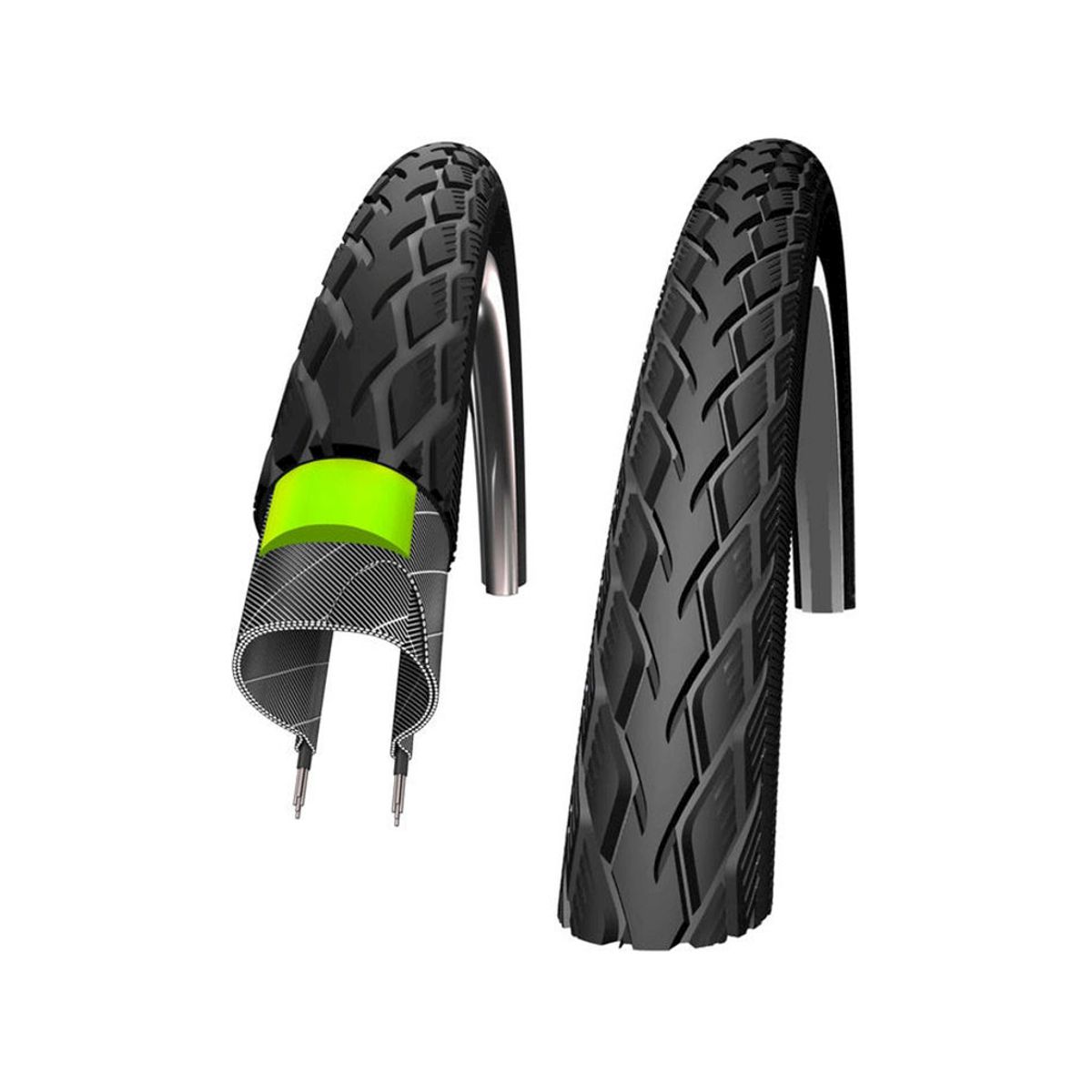 Schwalbe Marathon GreenGuard Tråddæk - 24x1,75 (47-507)