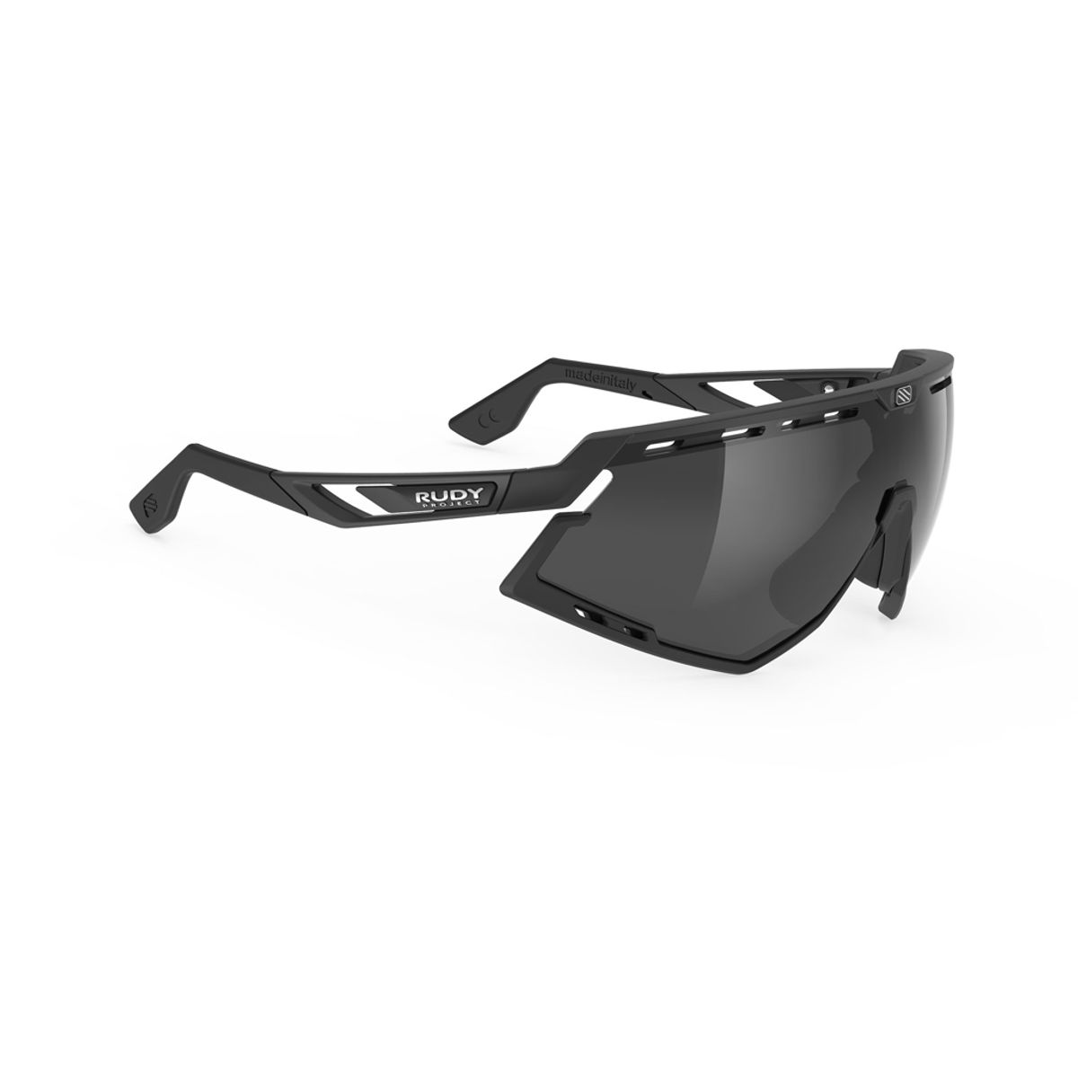 Rudy Project Defender - Løbe- og cykelbrille - Smoke black - Mat sort/sort