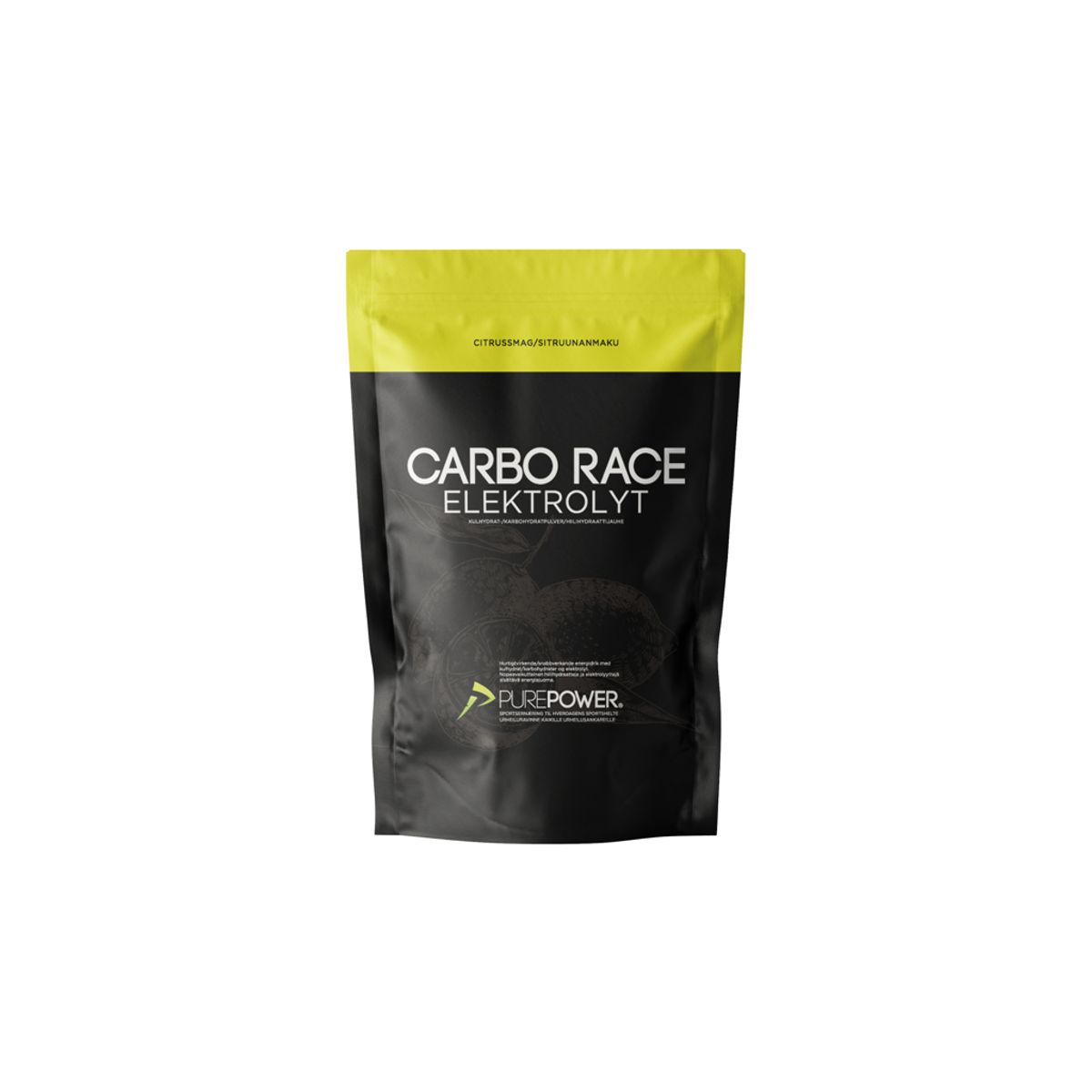 PurePower Carbo Race - Elektrolyt energidrik - Citrus - 1,0 kg