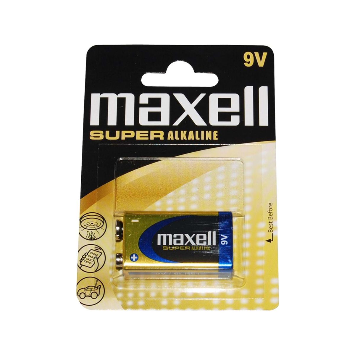 Maxell - Batteri - 6LR61 Alkaline 9v - 1 stk