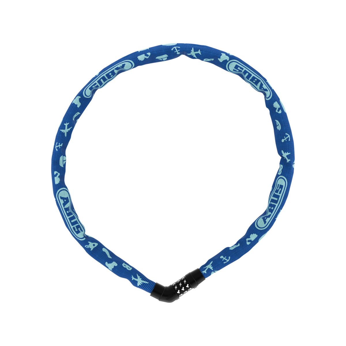 Abus 4804C Steel-O-Chain - Kædelås - 75cm - Blue symbols