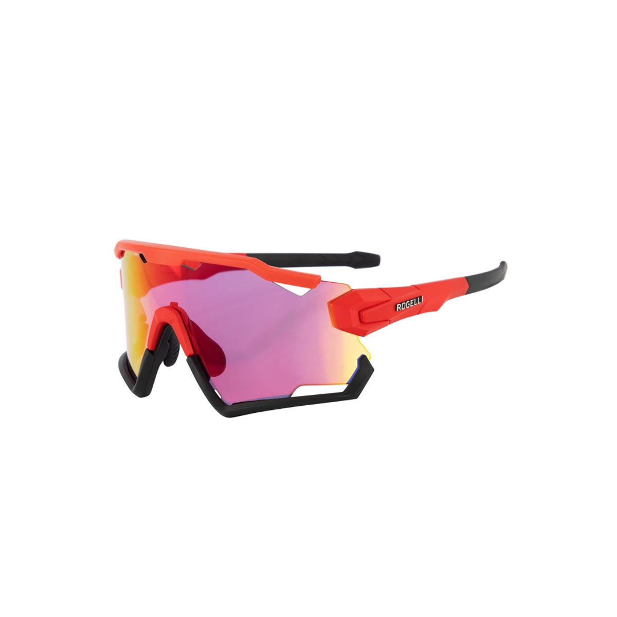 Rogelli Switch - Cykelbrille - TR-90 - 3 sæt linser - Rød/Sort