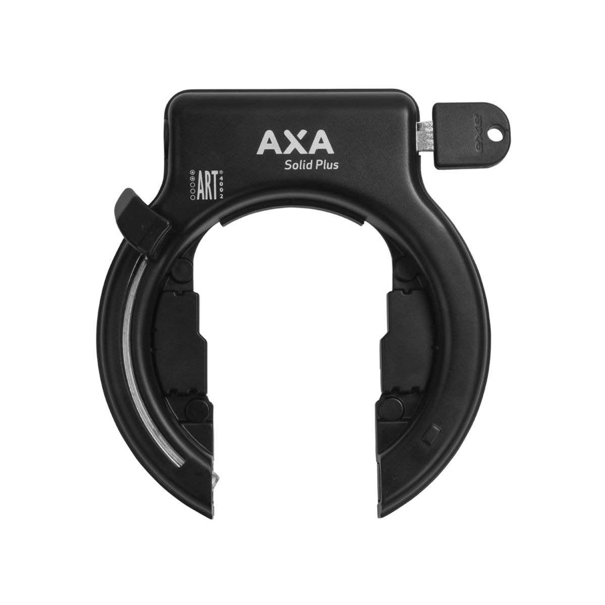 AXA Solid Plus - Ringlås med plug in system - Sort