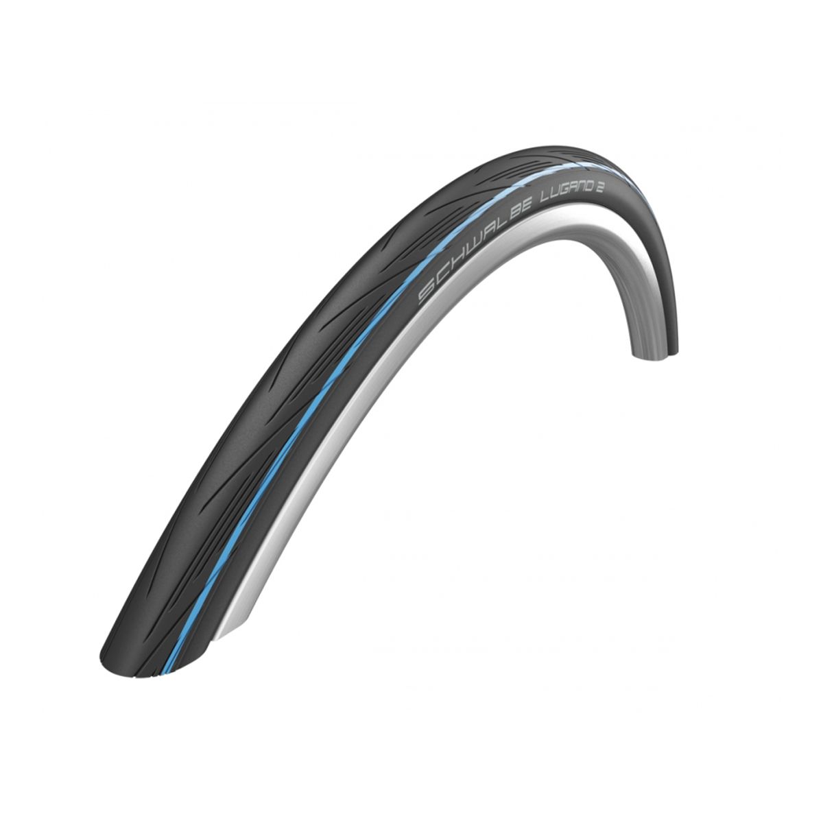 Schwalbe Lugano II - K-Guard Tråddæk - 700x25c (25-622) Sort/Blå