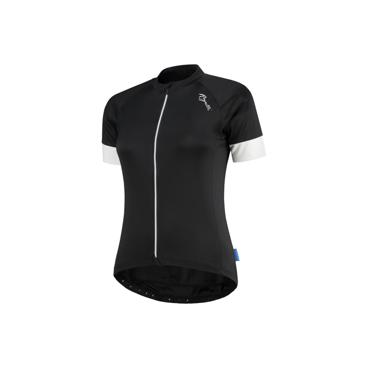 Rogelli Modesta - Cykelbluse - Dame - Korte ærmer - Comfort Fit - Sort/Hvid - Str. S