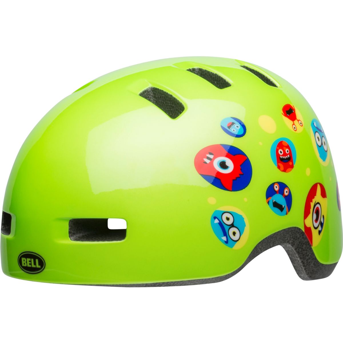 Bell Lil Ripper - Cykelhjelm - Str. 45-52 cm - Monster gloss grøn