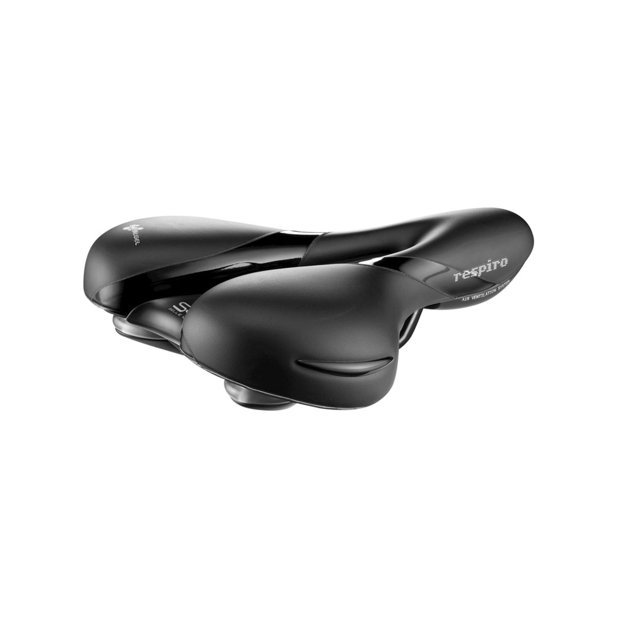 Selle Royal Respiro Relaxed - Sadel - Soft - Sort - Dame