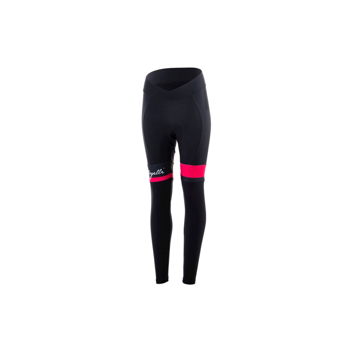 Rogelli Select - Efterår/Vinter buks med pude Dame - Power Gel - Sort/Pink - Str. XL