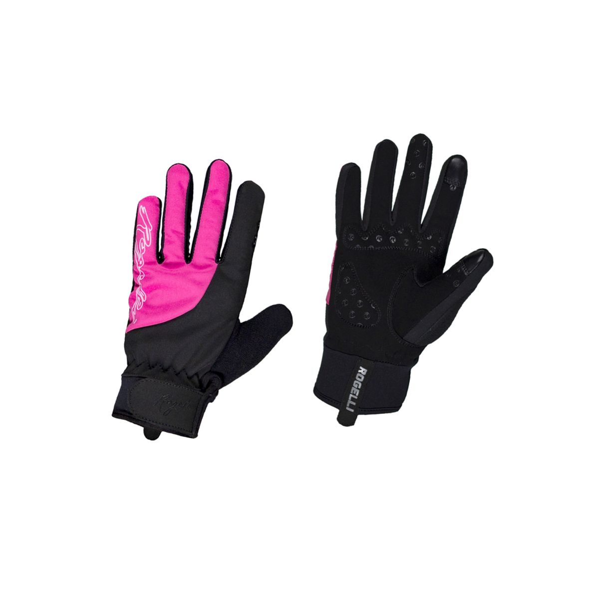 Rogelli Storm - Cykelhandsker Dame - Vinter - Sort/Pink - Str. XL