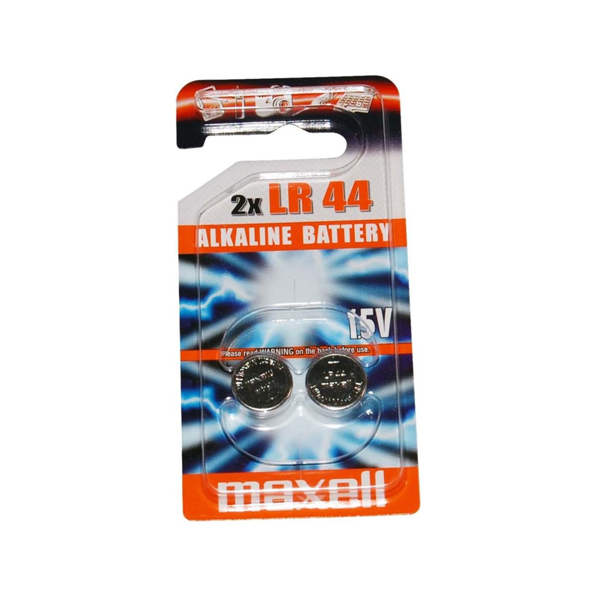 Maxell - Batteri - LR44 Alkaline 1,5v - 2 stk