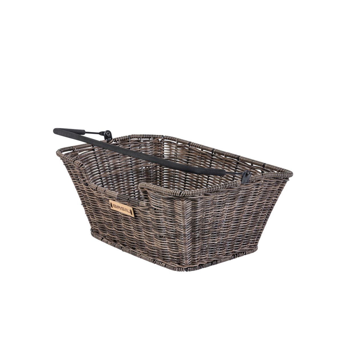 Basil Capri - Cykelkurv til bag - Nature brown - Rattan look