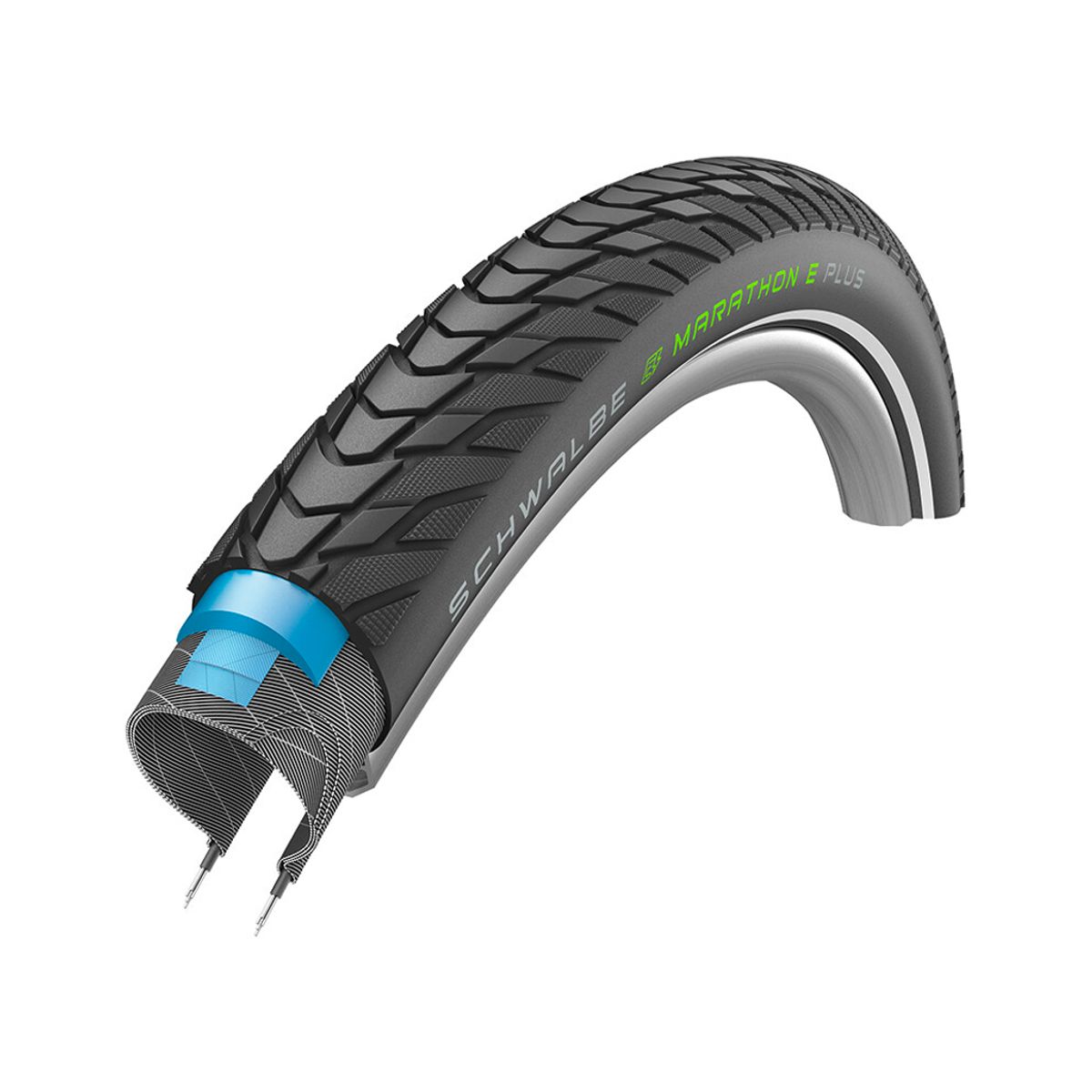 Schwalbe Marathon E-Plus Tråddæk - 28x2,15 (55-622) E-50