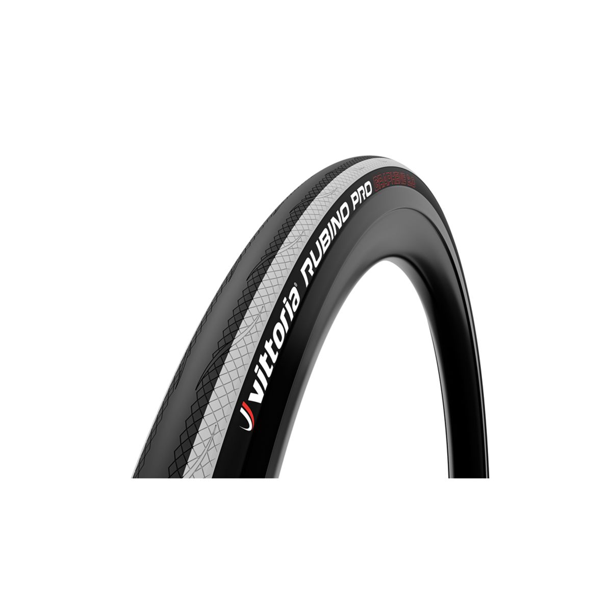 Vittoria Rubino Pro G2 - Road foldedæk - 700x25c - Hvid/sort