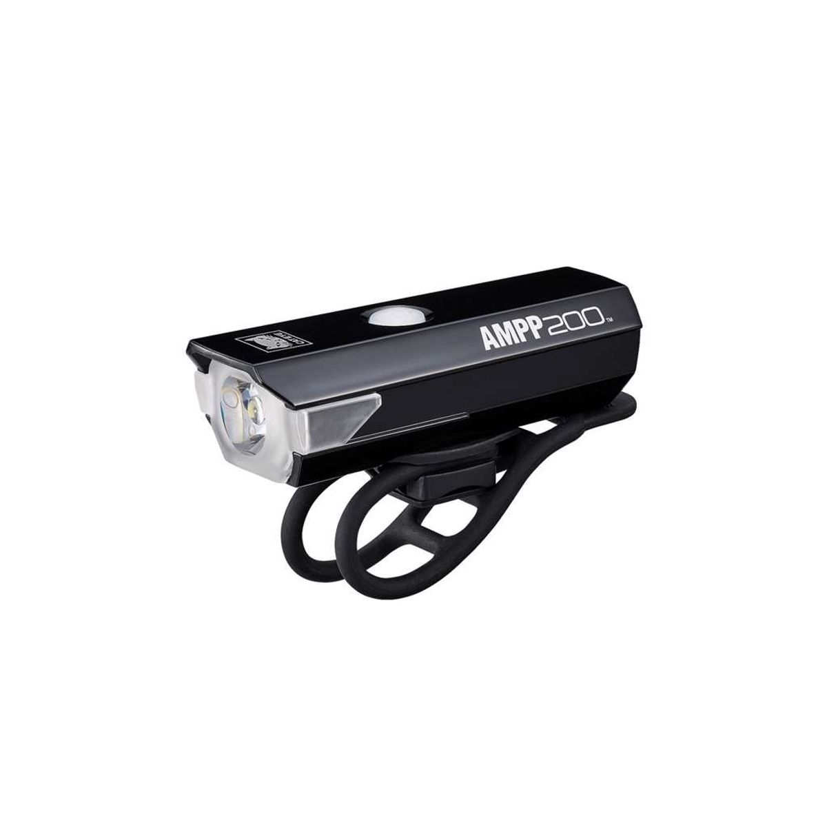 Cateye AMPP Forlygte - 200 lumen - USB Opladelig - Sort