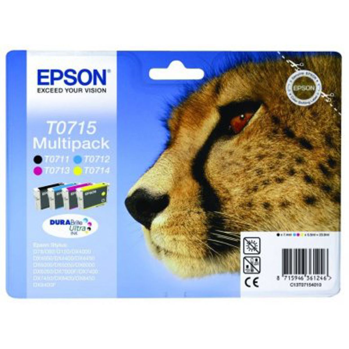 Epson Blæk T0715 Multipack