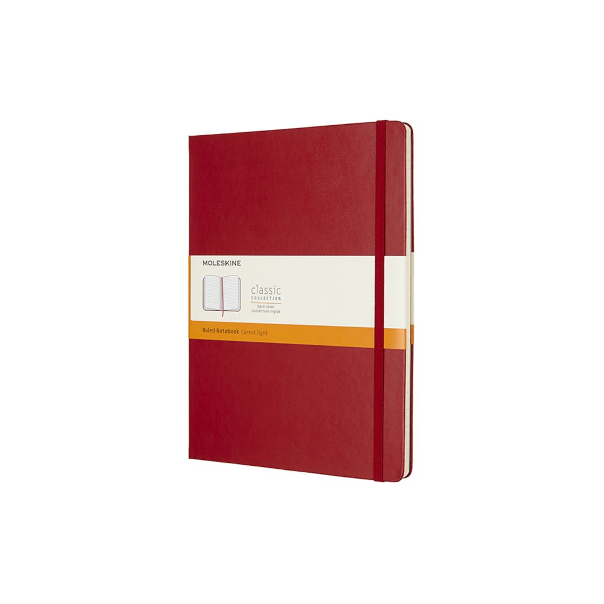 Notesbog Moleskine | Classic Hard | Linjeret | XL | rød