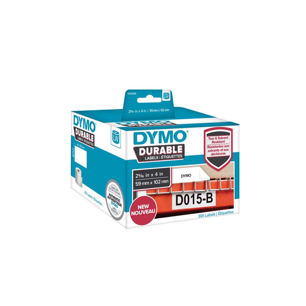 Dymo Etiketter 59x102mm Fragtlabel 300 stk