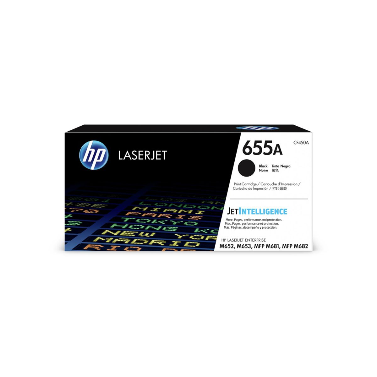 HP 655a Toner Cf450a Sort