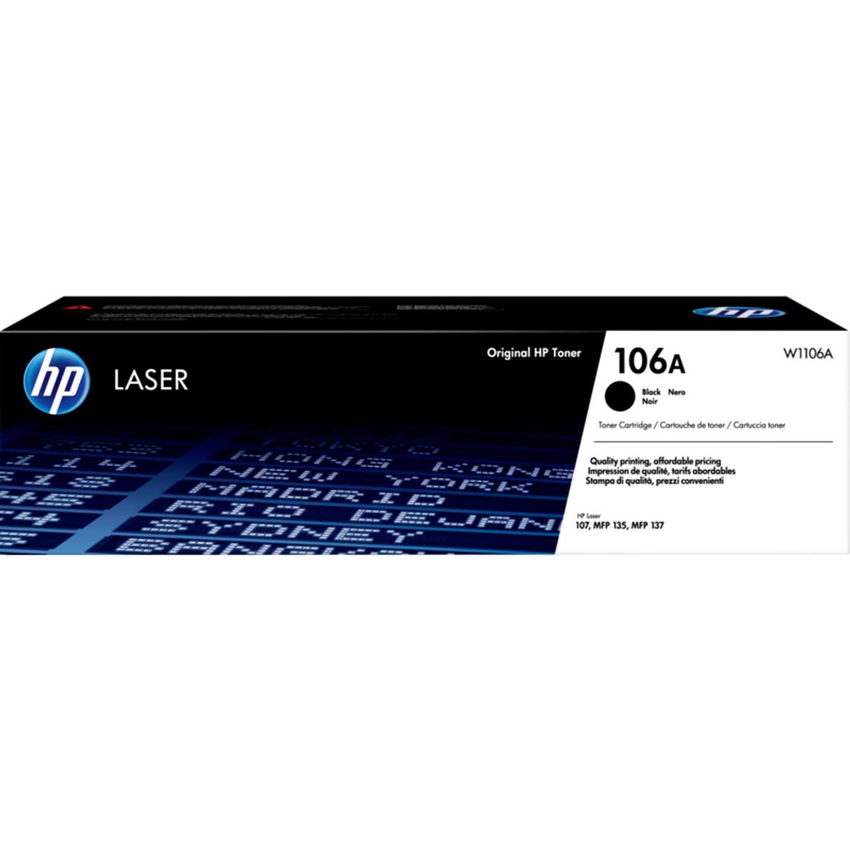 HP 106a Toner W1106a Sort