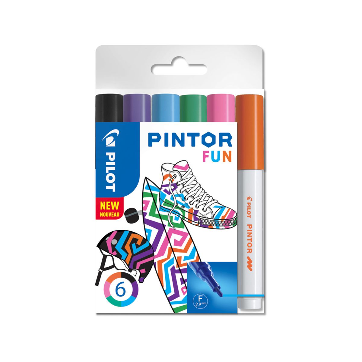 Marker Pilot Pintor Fun Fine 6 ass