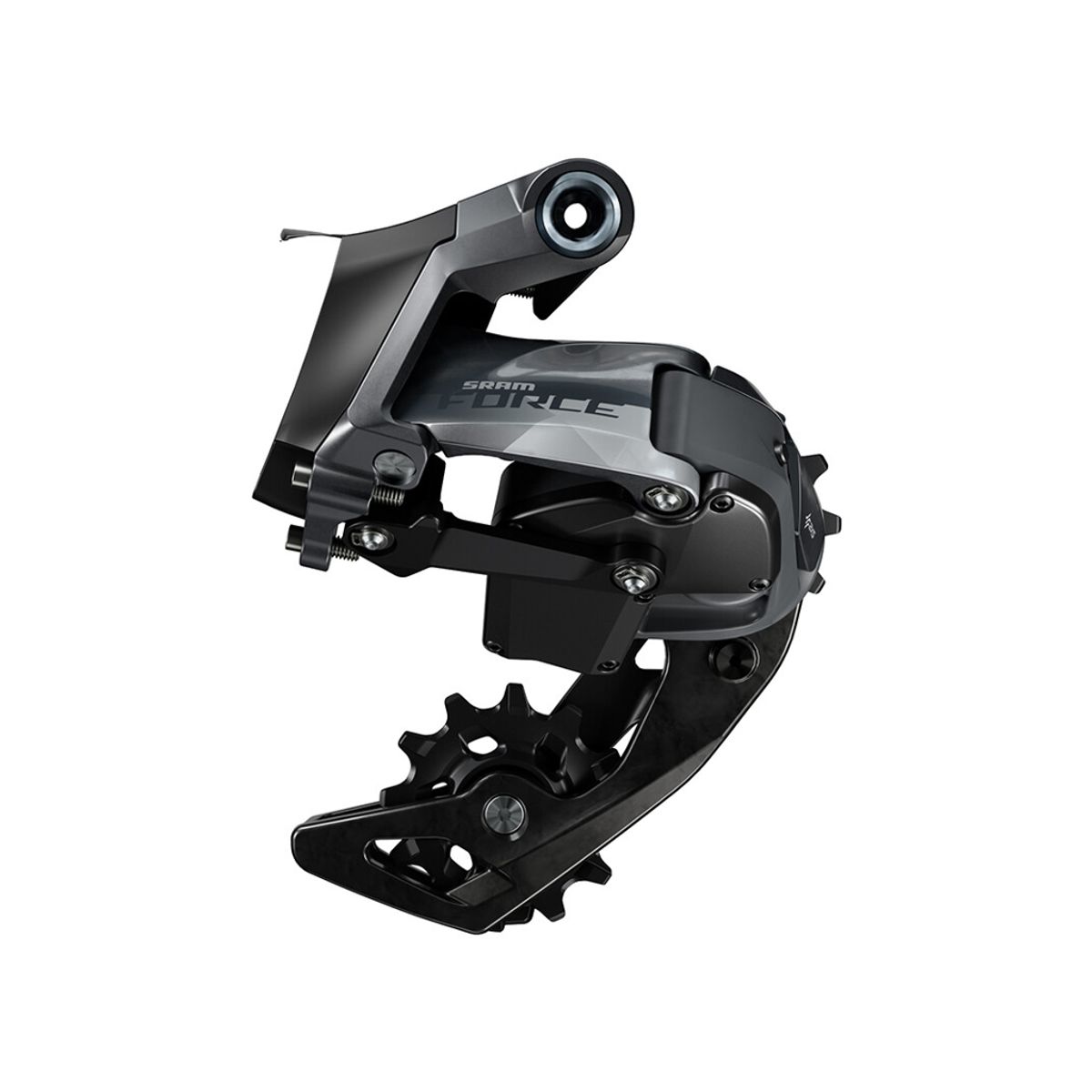 Sram Force eTap - Bagskifter - 12 gear - Kort laske - Gloss grå