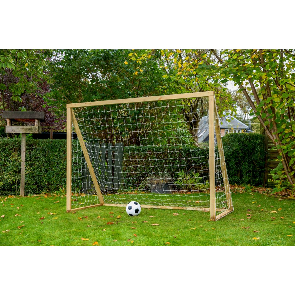 Homegoal - Classic Senior Natur - Fodboldmål i træ - 200x160 cm