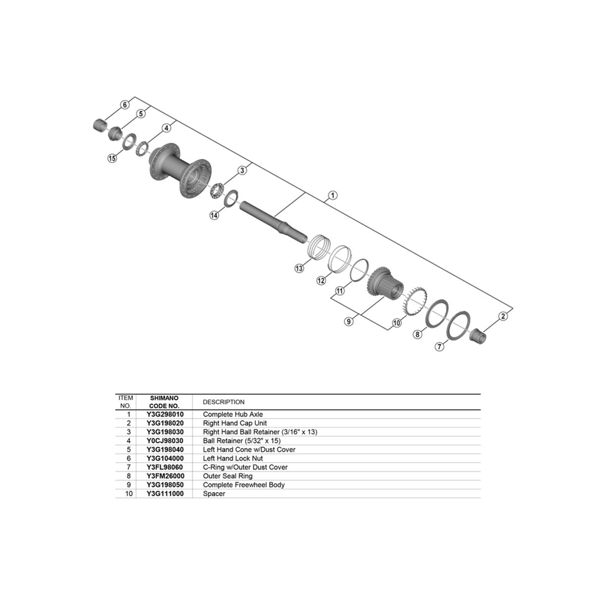 Shimano XT - Bagaksel 157mm til Boost bagnav - FH-M8130-B